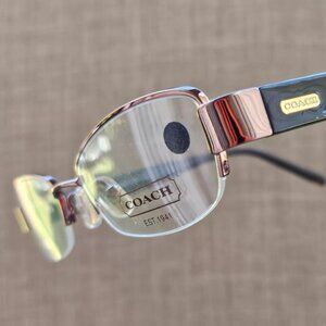 Coach Eyeglasses/Glasses Half Rim Lavarne 247 Tan Eye Wear 48[]18 135 New